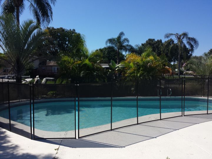 Black-finish Pool Barrier in Town n Country