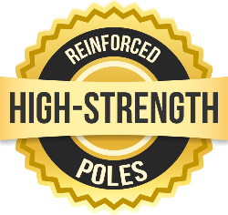 high strength poles badge